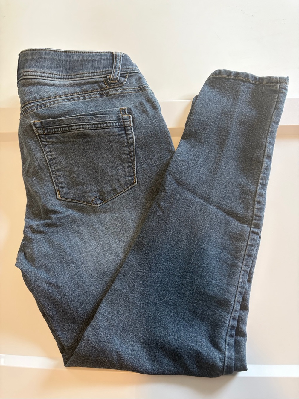 Democracy Women's Skinny Jeans in Dark Blue Wash (Ab technology waist band)